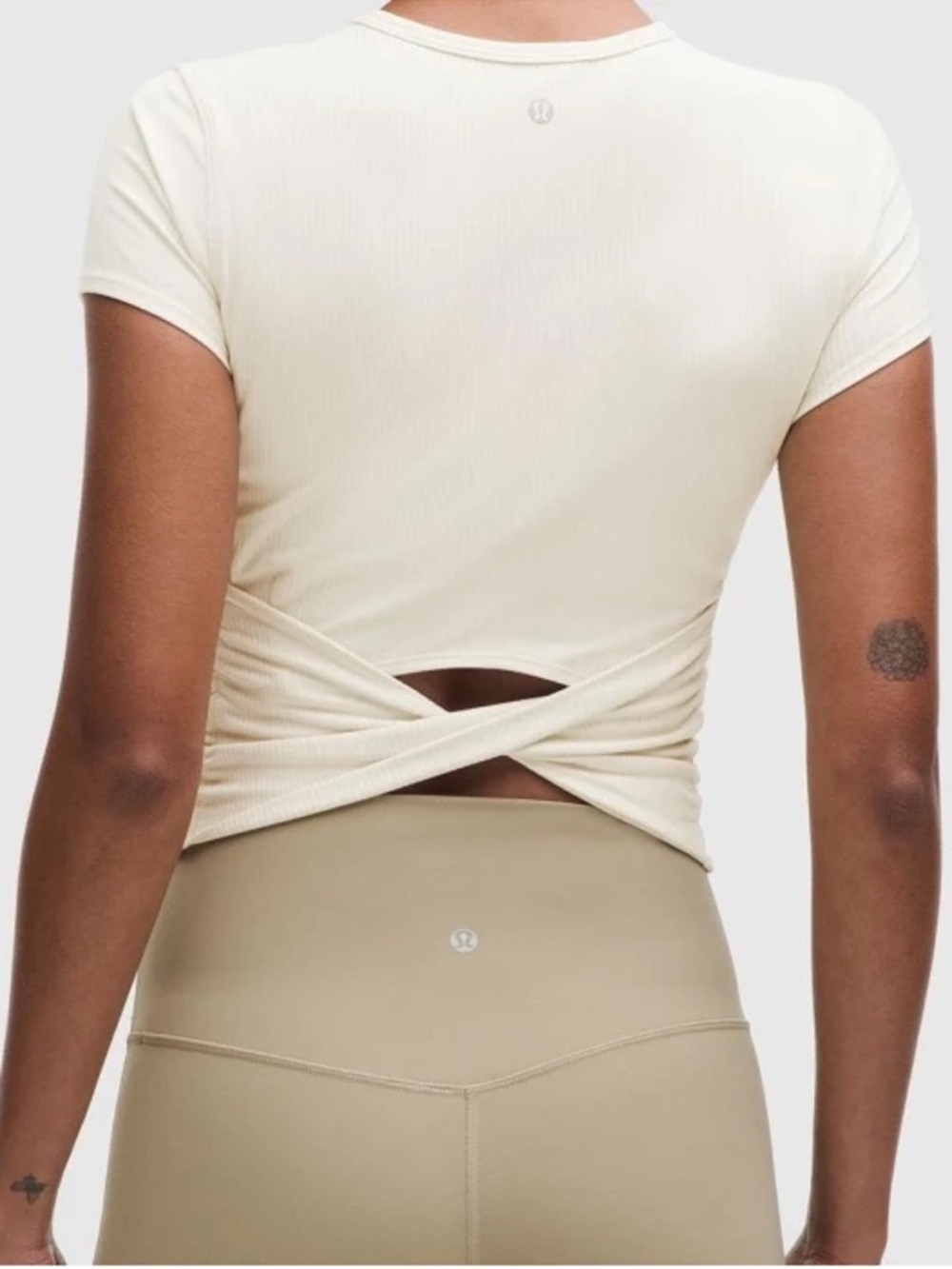 Lululemon All It Takes Back-Twist Ribbed - White